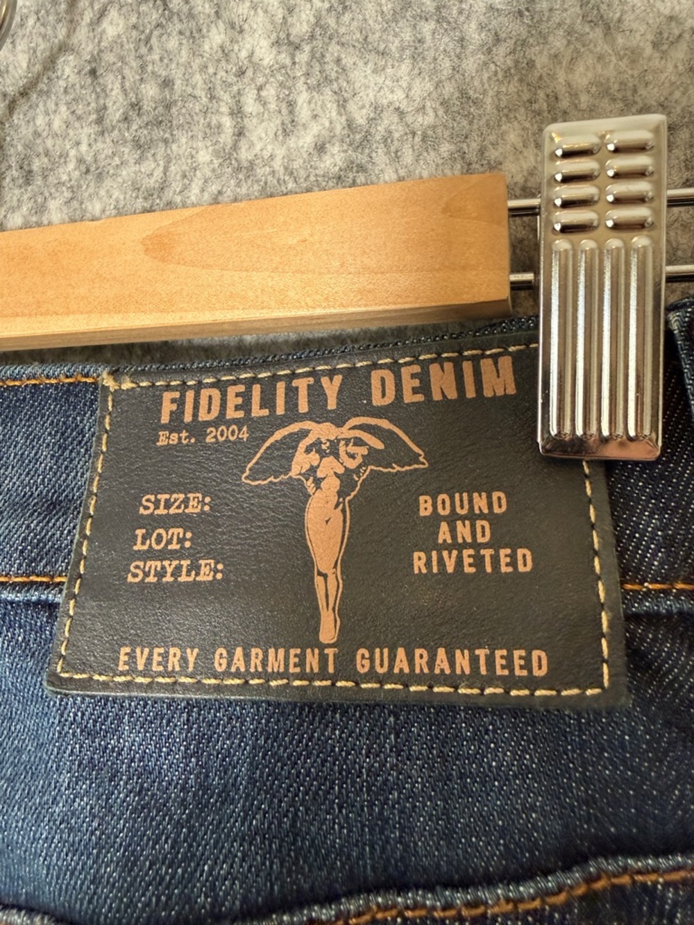 Fidelity Denim Impala Straight Leg Selvedge Denim Dark Blue - Picture 5 of 14